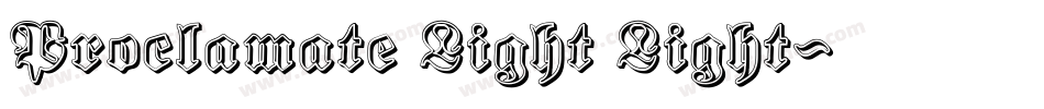 Proclamate Light Light字体转换